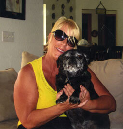 Sandy & 13 yr old Ebony, now able to walk again with help from Springtime products!