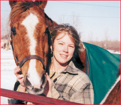 Jackie and one of her sweethearts, Murphy.