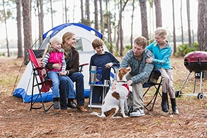 Camping with dog