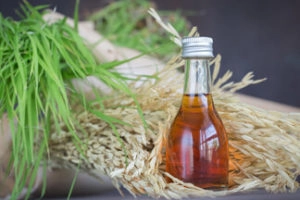 Bottle in grains