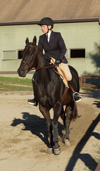 Elena riding Bliss.