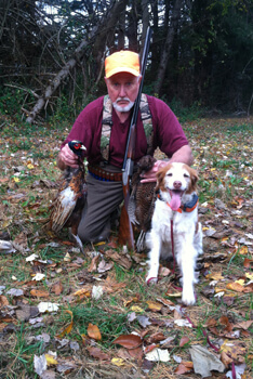 Michael and Pepper after a good hunt on opening day!