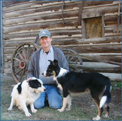 Al and the girls, Lacey and Boudicca.