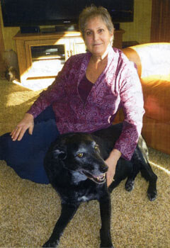 Phyllis and her devoted companion, Shadow.