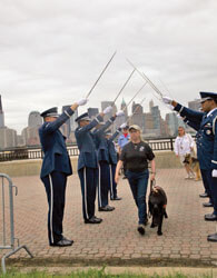 Being honored by a Saber Team.