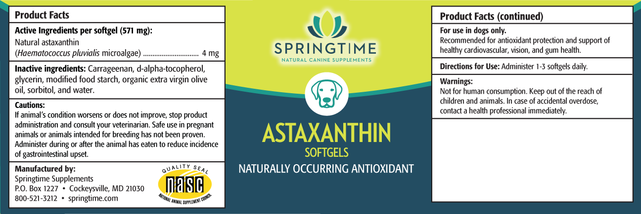 Astaxanthin Label