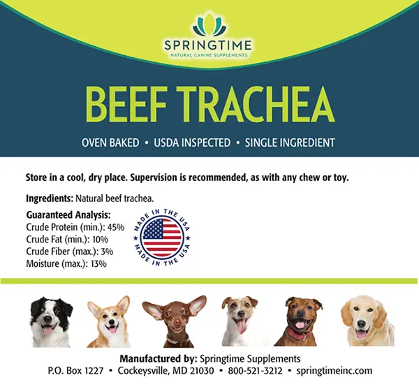 Beef Trachea Label