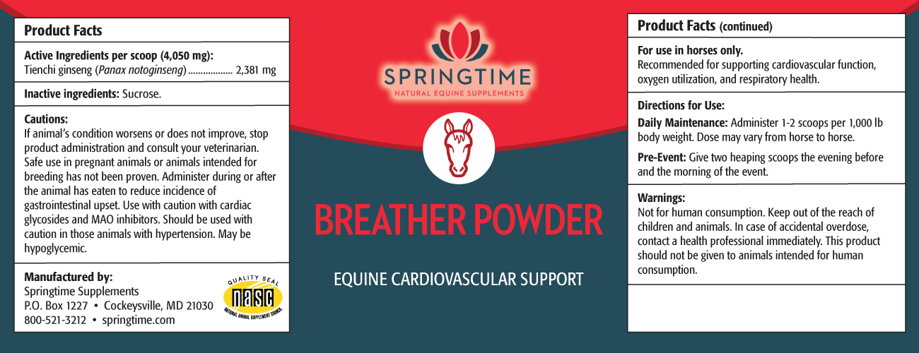 Breather Powder Label