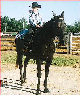 Oprah and Darlene's friend, Kari, are first place winners in easy gaited pleasure.