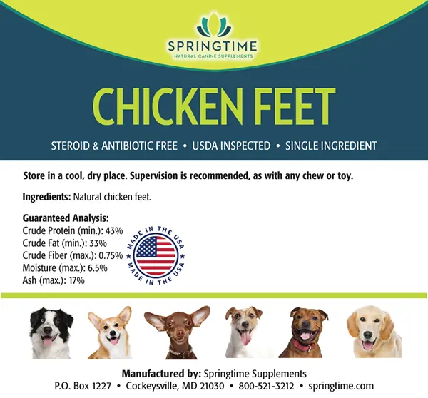Chicken Feet Label