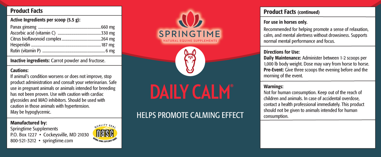 Daily Calm Label
