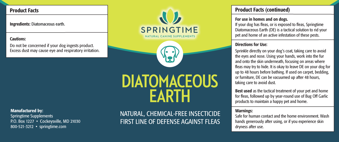 Diatomaceous Earth Label