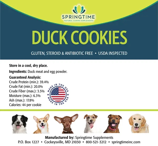 Duck Cookies Label