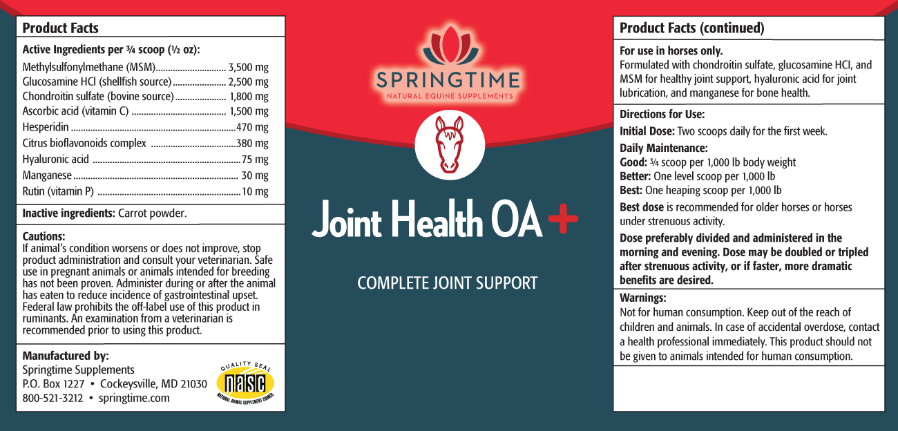 Joint Health OA Label